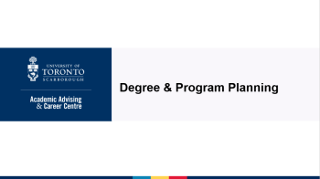 Degree and program planning