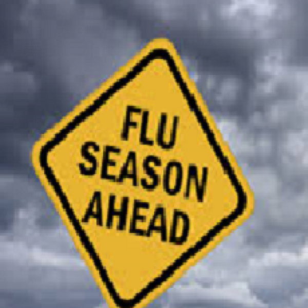 flu season ahead sign