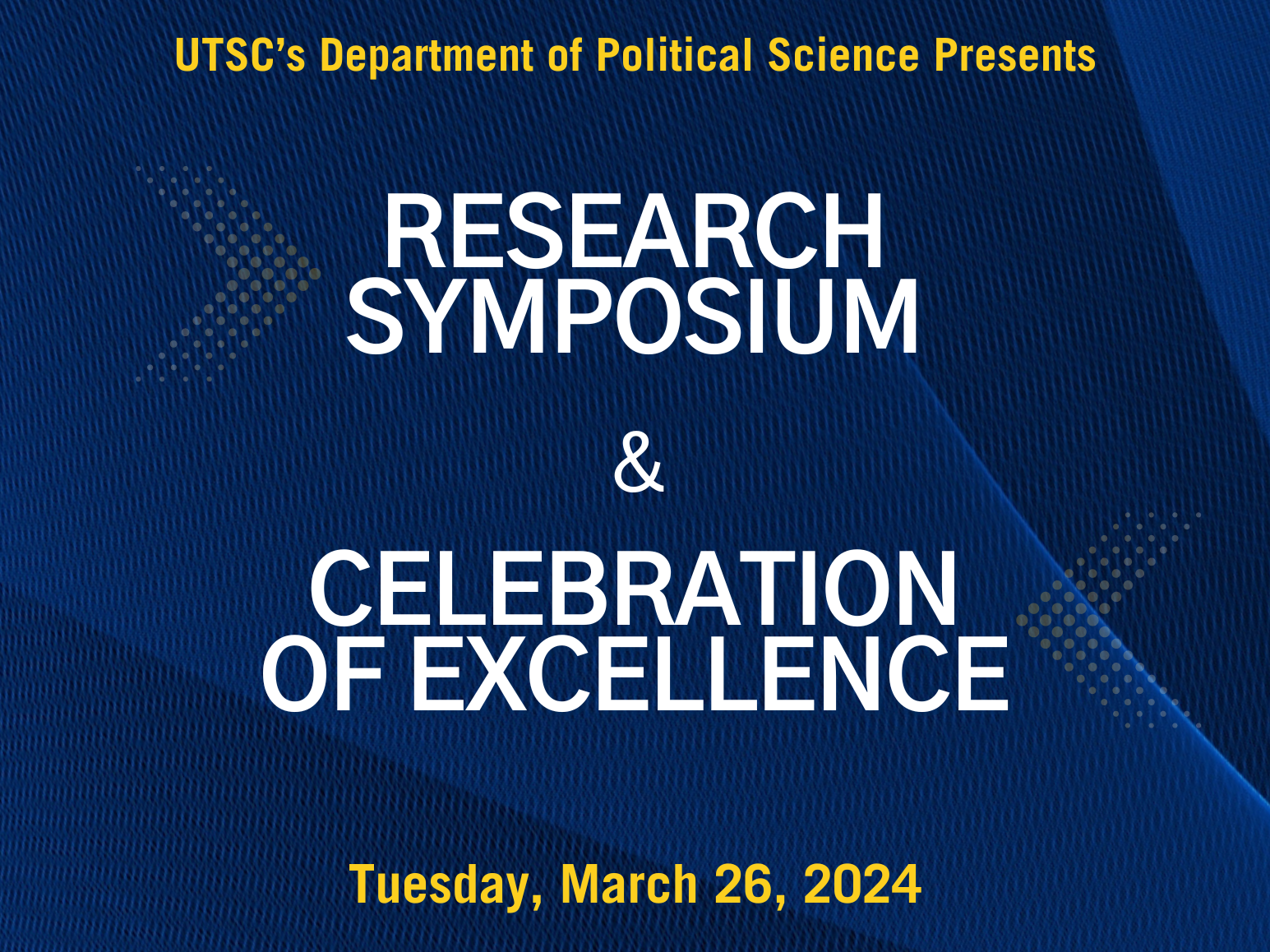 The inaugural Undergraduate Political Science Research Symposium 