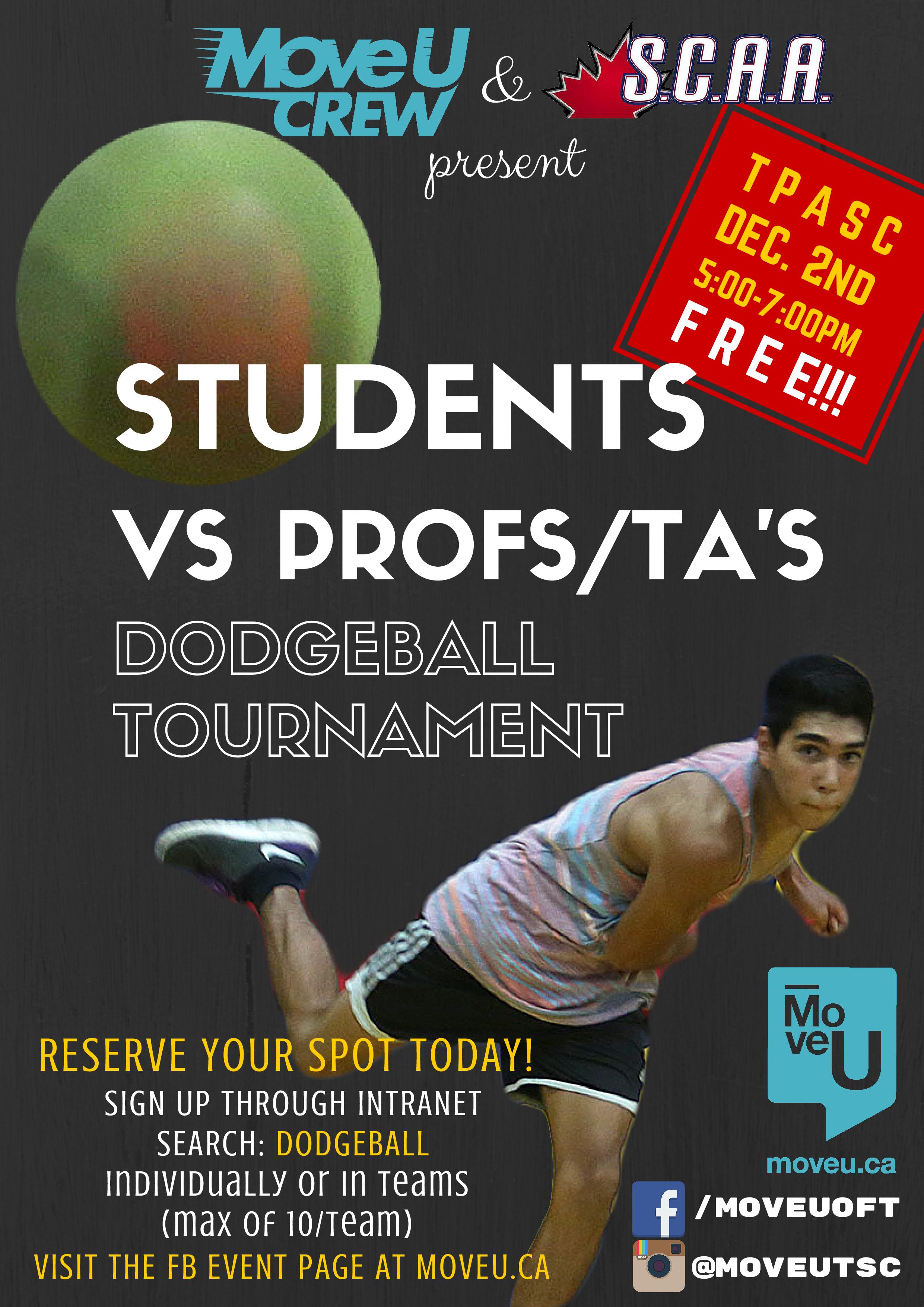 Students vs. Profs/TAs Dodgeball Tournament @ Toronto Pan Am Sports Centre