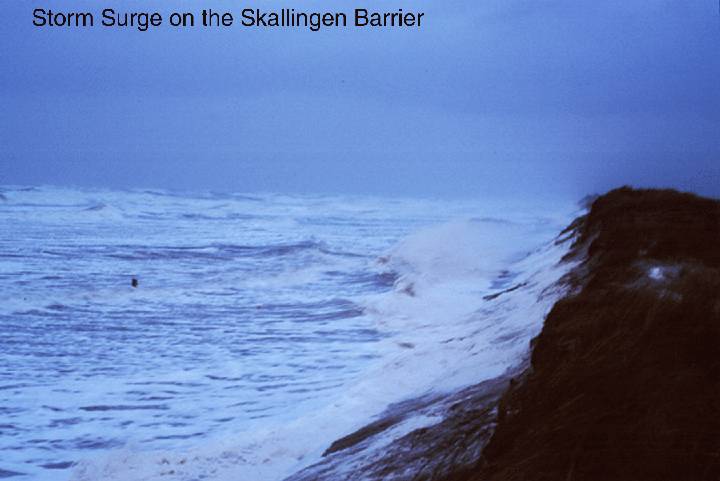 photo:storm surge, Skallingen, Barrier