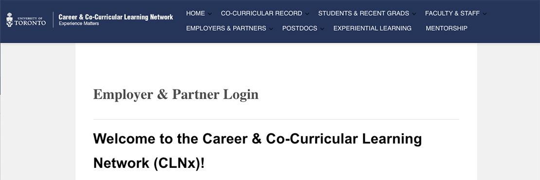 CLNx Employer & Partner Login Portal