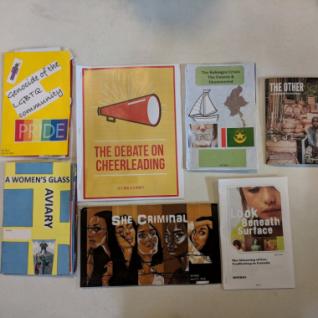 Image of variety of book covers related to gender equality