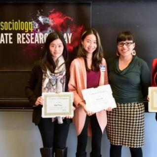 Students and staff  SOC Undergraduate research day award