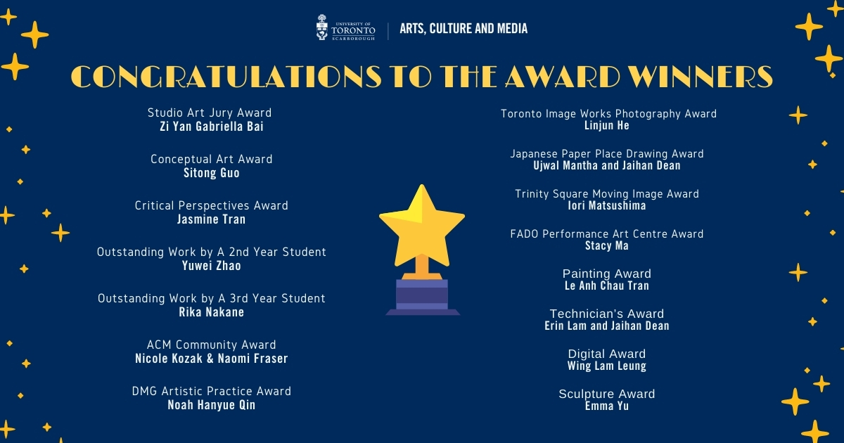 Annual Studio Art Student Exhibition Award Winners 2021
