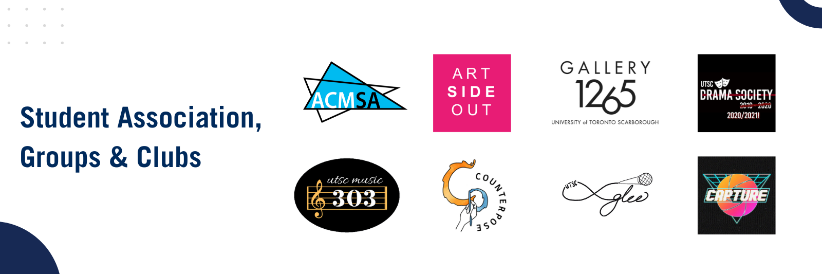Student Groups and Clubs Logos