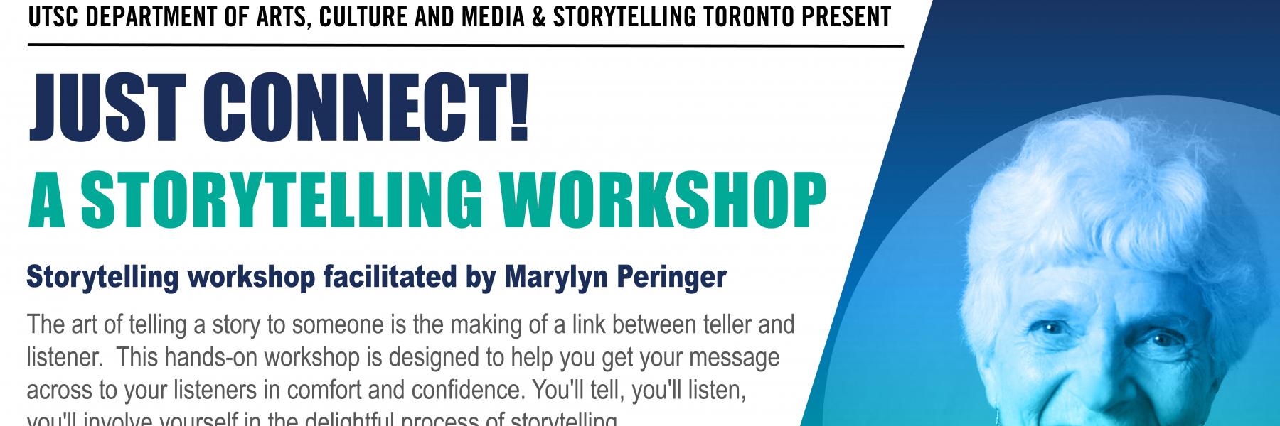 Just Connect! Storytelling workshop by Marylyn Peringer