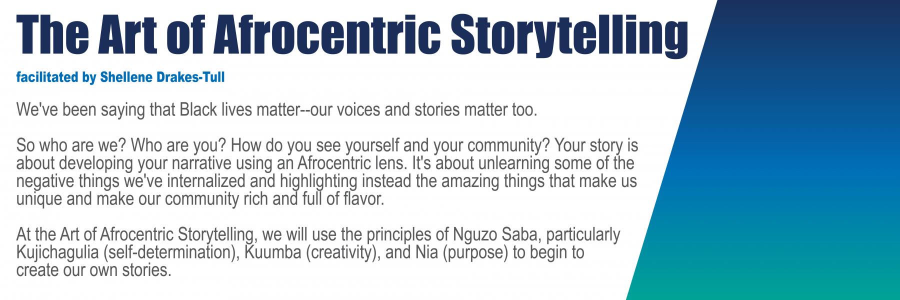 The Art of Afrocentric Storytelling Banner