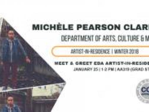 Michele Pearson Clarke, the Equity and Diversity initiative's artist in residence.