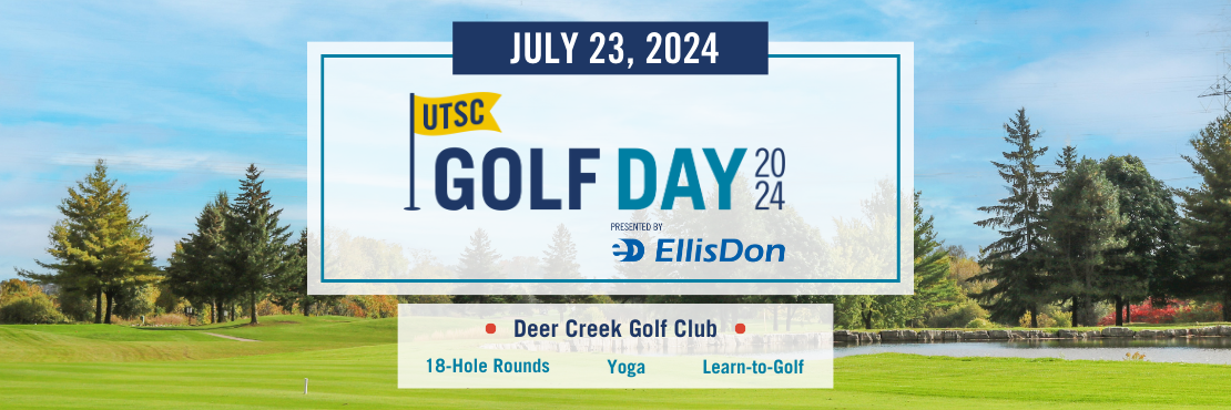 banner for golf day featuring a sunny day at deer creek resort