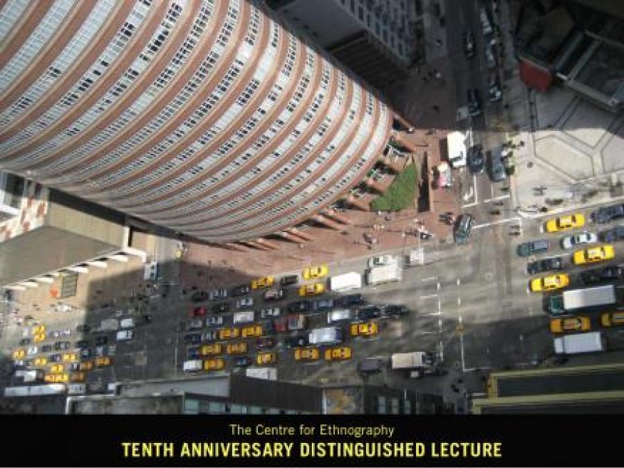 10th anniversary distinguished lecture - sky view of cars in the city