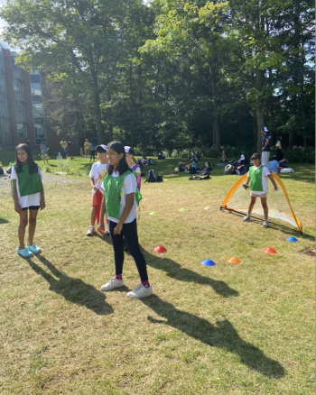 campers playing sports