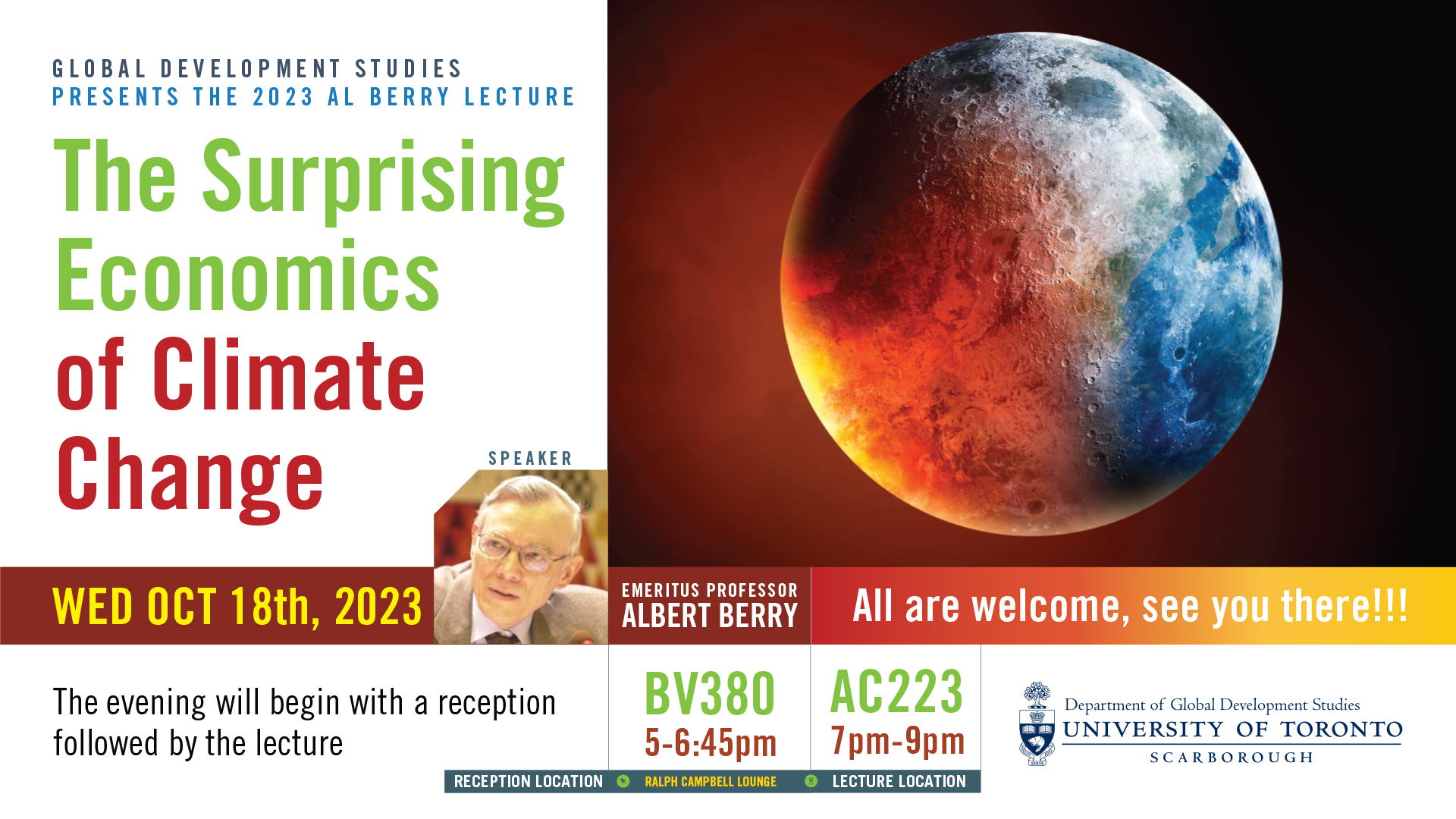 Prof. Emeritus Al Berry - Al Berry Lecture 2023