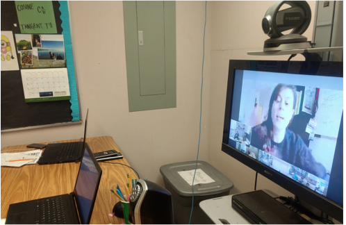 Room with a video call