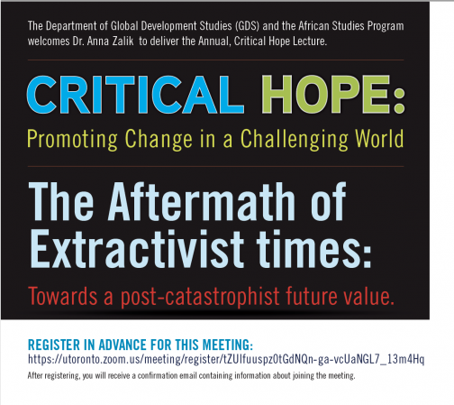 Critical Hope Lecture 2022 poster