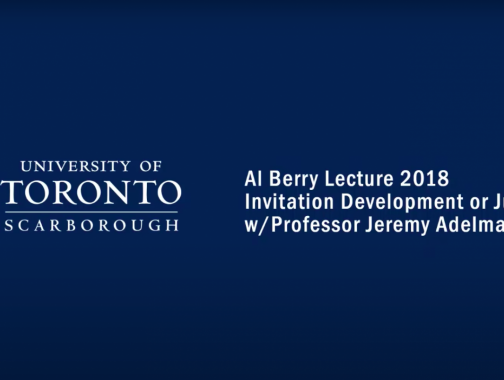 Annual Al Berry Lecture - Invitation Development or Justice? w/ Prof. Jeremy Adelman
