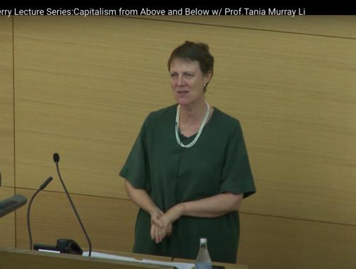 Prof. Tania Murray Li presenting the 2016 Al Berry Lecture