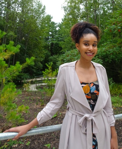 Abigeya Hailemichael, a student in the Department of Language Studies at UTSC