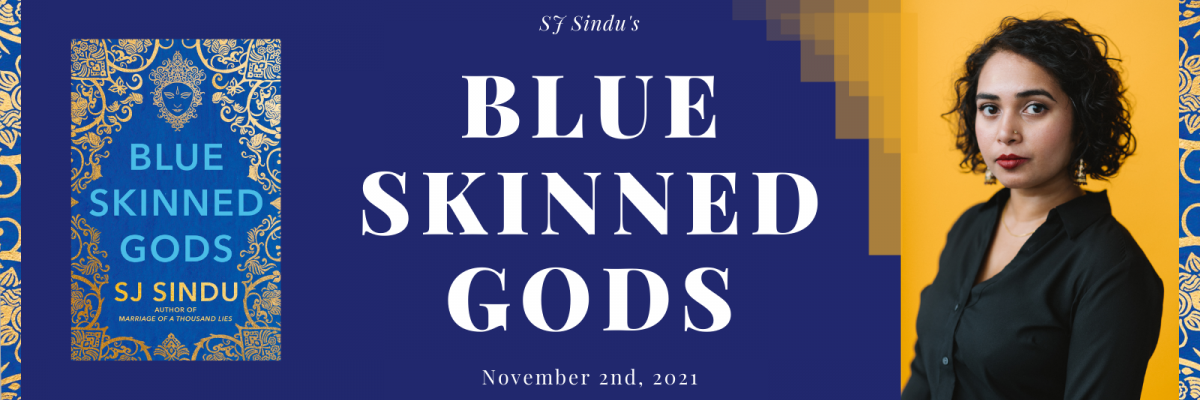 SJ Sindu's New Book Release - Blue Skinned Gods