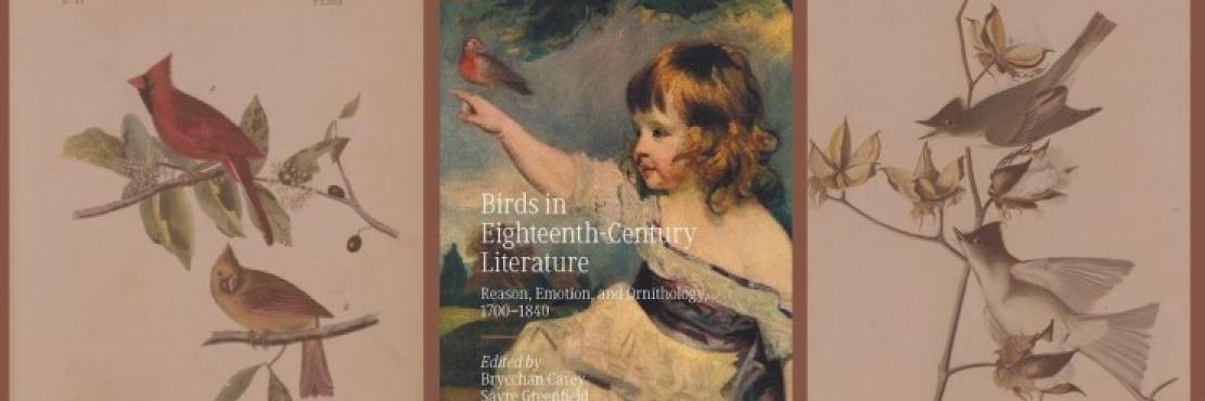 Cover of Anne Milne's new book: Birds in 18th Century Literature