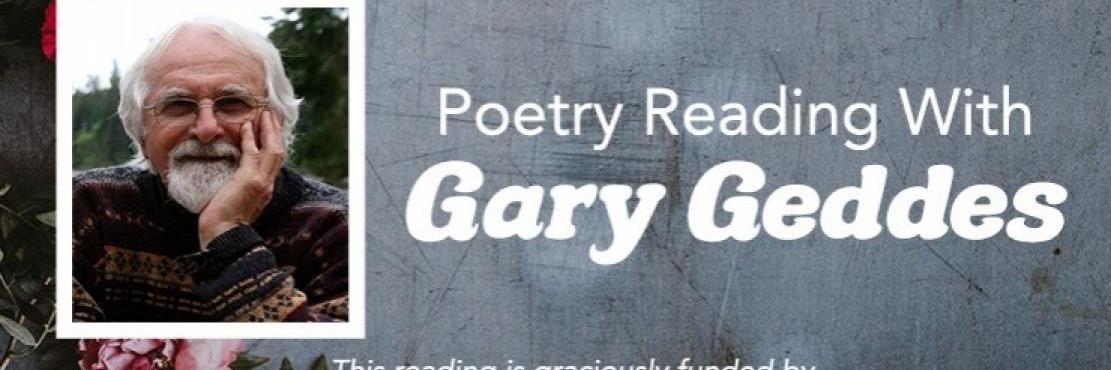 Oct 10: Poetry Reading With Gary Geddes
