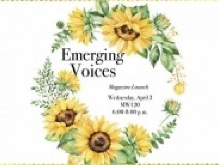 Apr 3: Emerging Voices Magazine Launch 