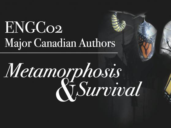 ENGC02: Major Canadian Authors - butterflies against black background