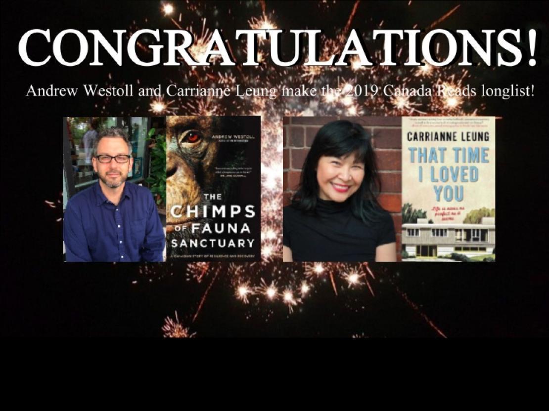 Congratulations to Andrew Westoll and Carrianne Leung 