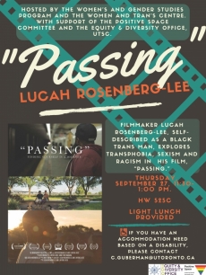 “Passing” Lucah Rosenberg-Lee Poster