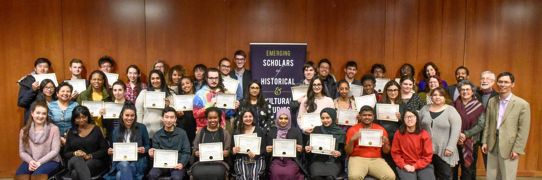 Group photo of HCS Emerging Scholars Award Recipients