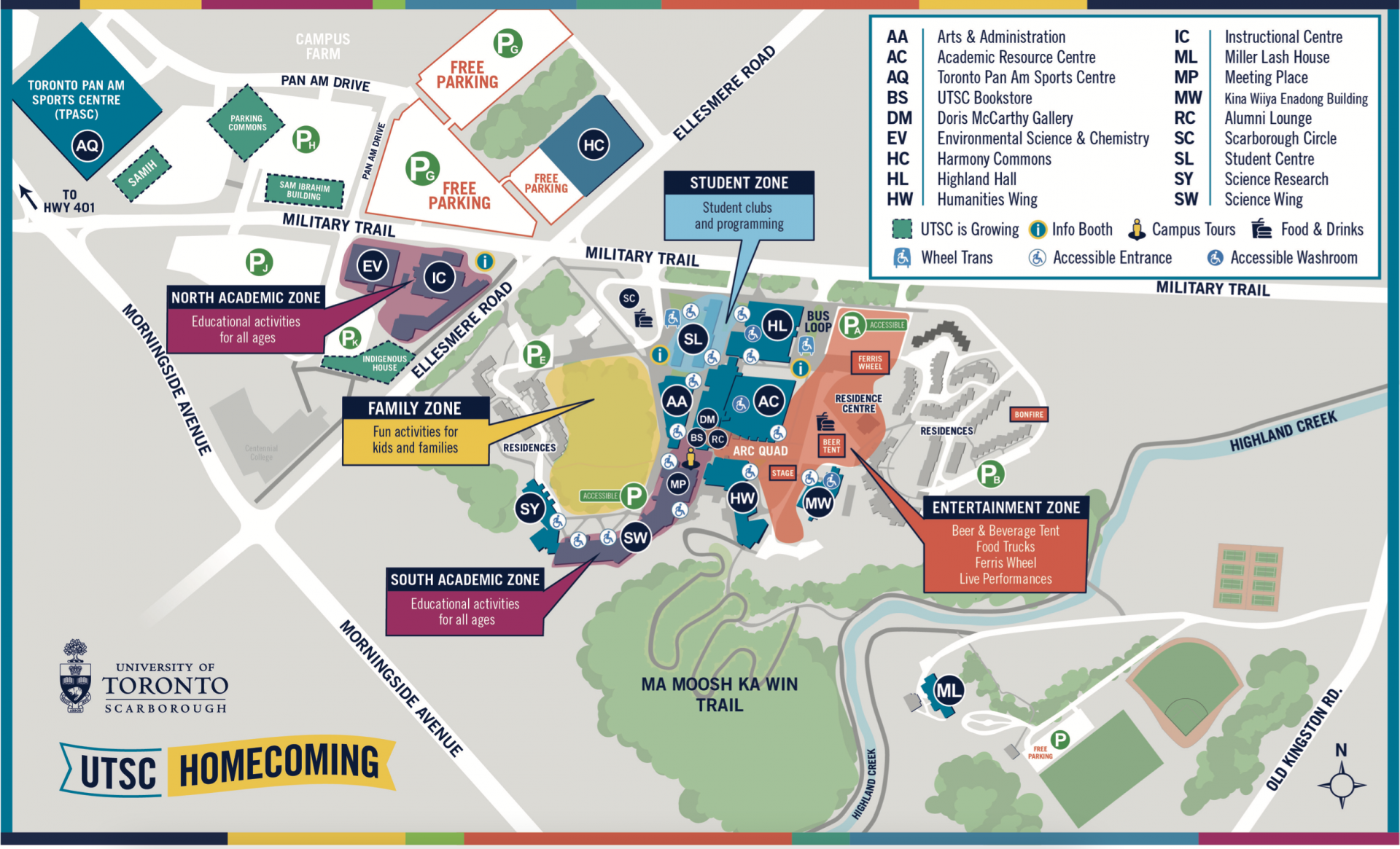 Homecoming Campus Map