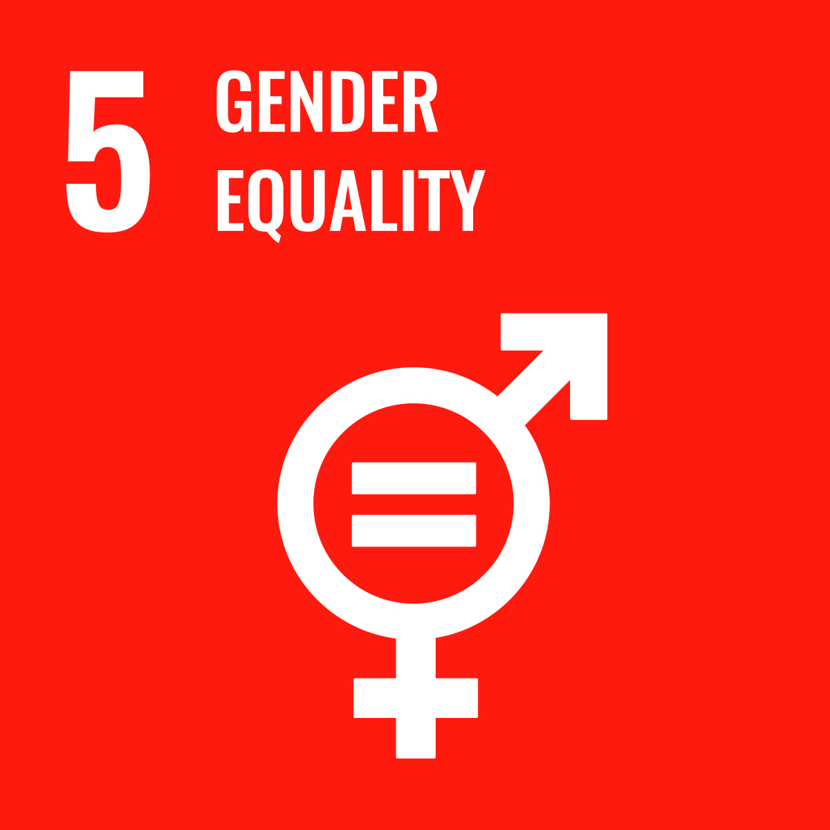 SDG 5- Gender Equality icon