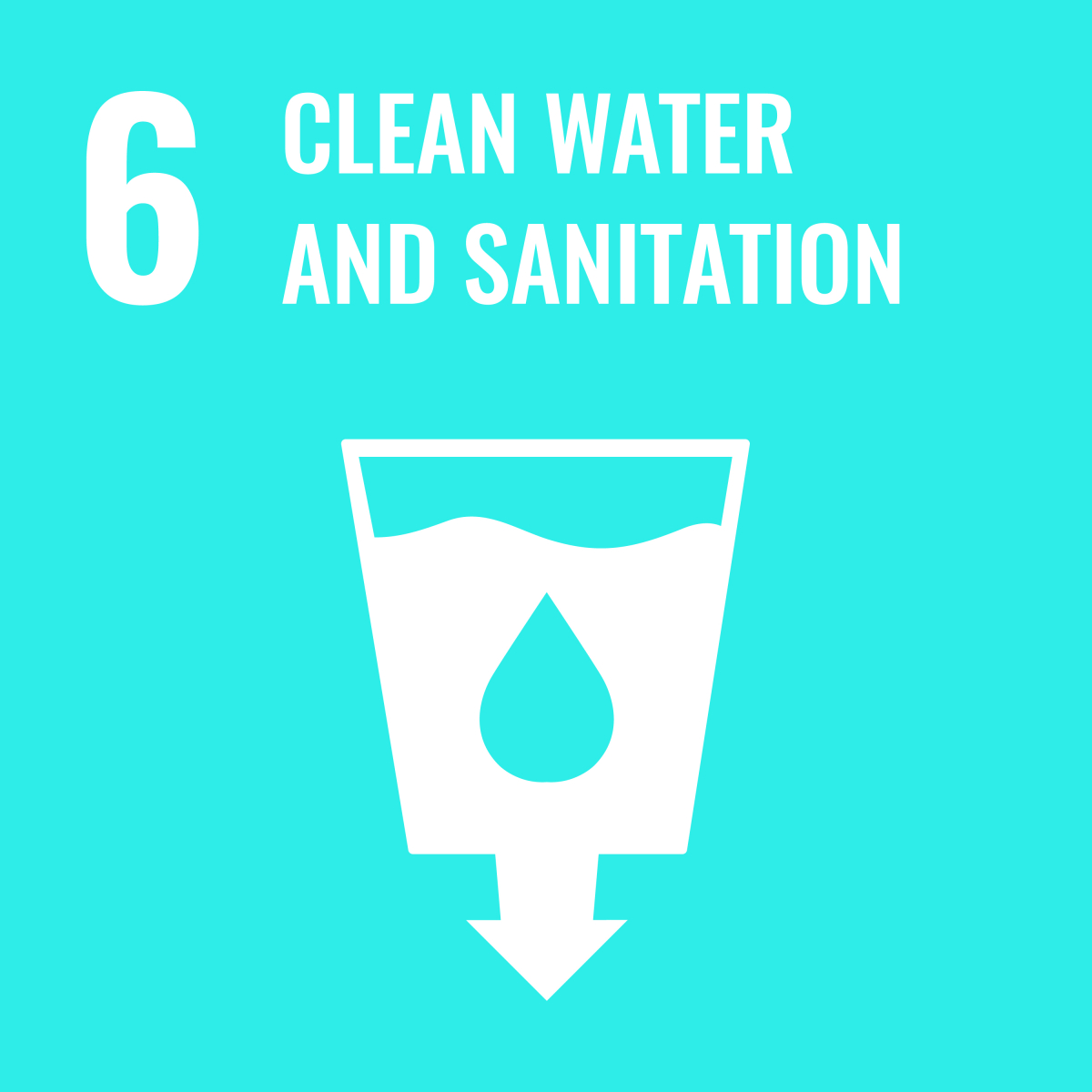 SDG 6- Clean Water and Sanitation icon