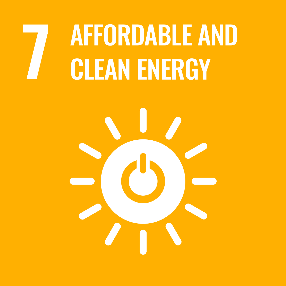 SDG 7- Affordable & Clean Energy icon