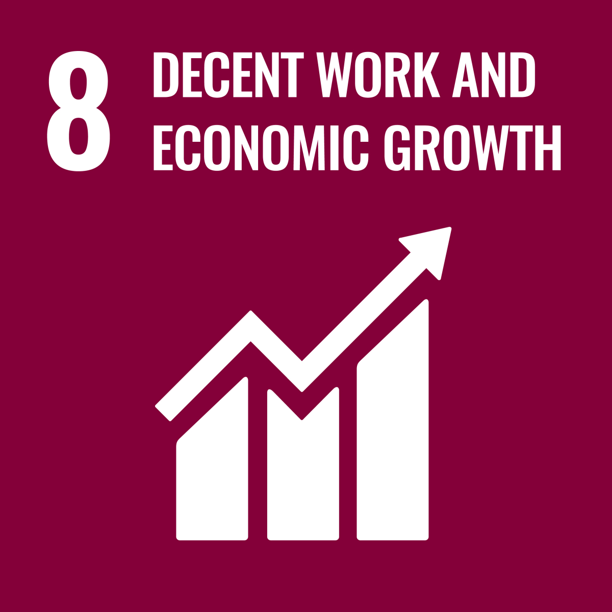 SDG 8- Decent Work & Economic Growth icon