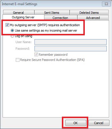 internet email settings server