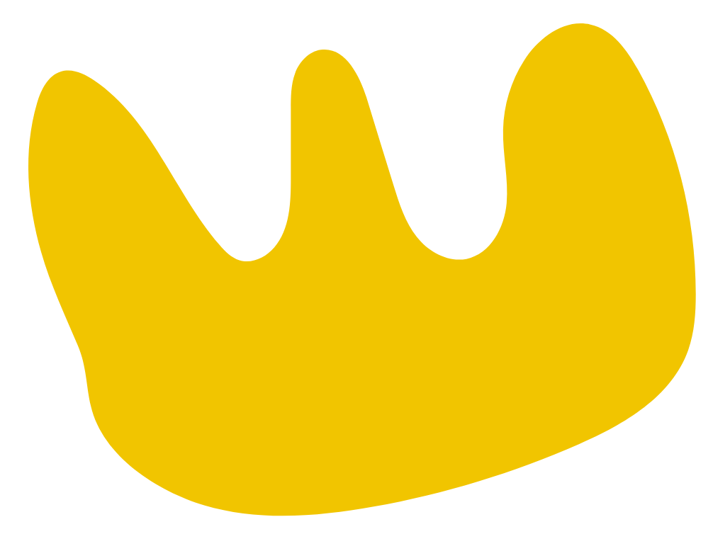 organic blob shape yellow