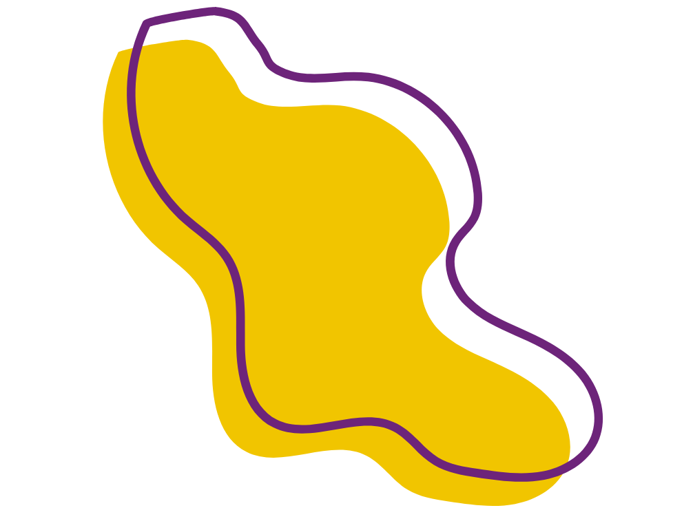 Yellow pattern with purple line