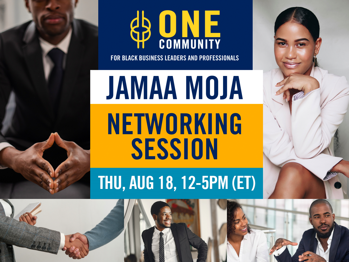 Jamaa Moja Networking Session event poster