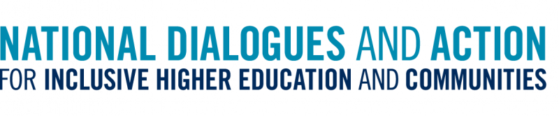 National Dialogues and Action for Inclusive Higher Education and Communities wordmark