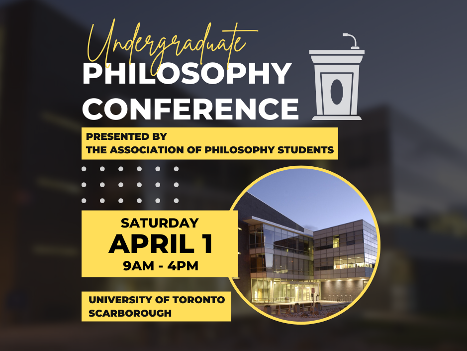 2023 Undergraduate Philosophy Conference poster