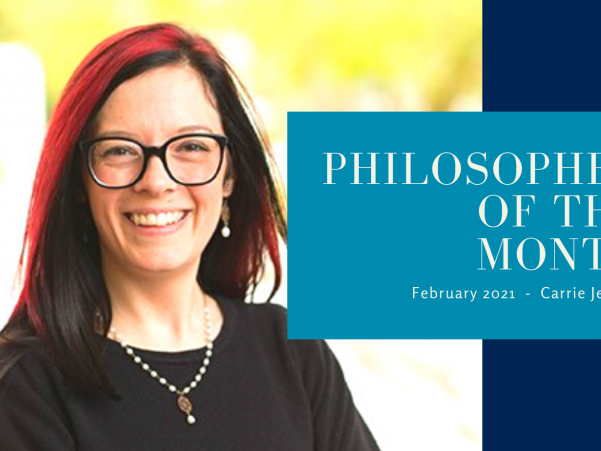 Carrie Jenkins Philosopher of the Month Poster