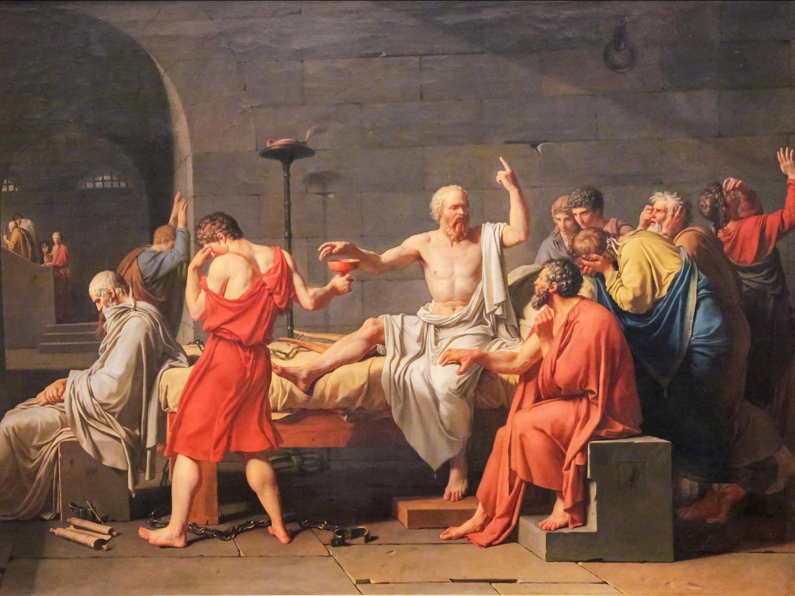 Renaissance painting of philosophers