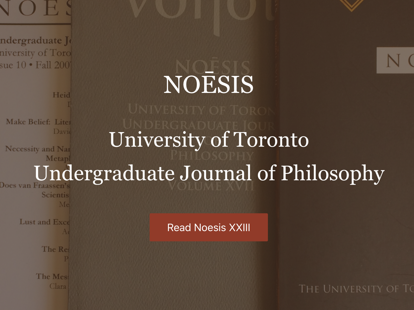 Noēsis Call for Undergraduate Philosophy Papers Poster