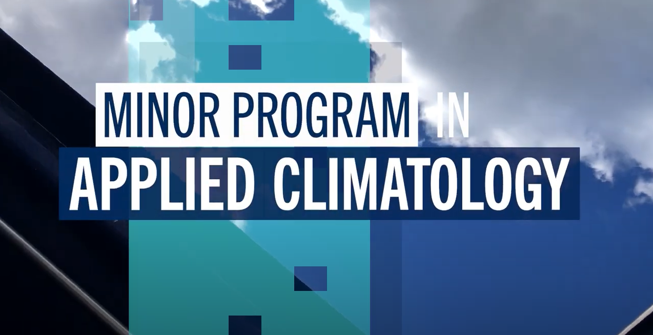 Minor Program in Applied Climatology