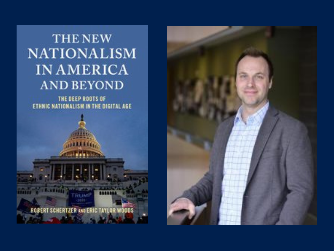Left:  (Book) The New Nationalism in America and Beyond, Right: Robert Schertzer