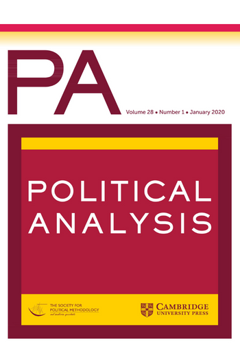 Political Analysis Journal Cover