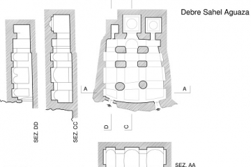 Fig 03b Ground plan of the rock-hewn church of Agᵂäza (Gärᶜalta, Təgray) (des. Arch. Mario Di Salvo, 2015)
