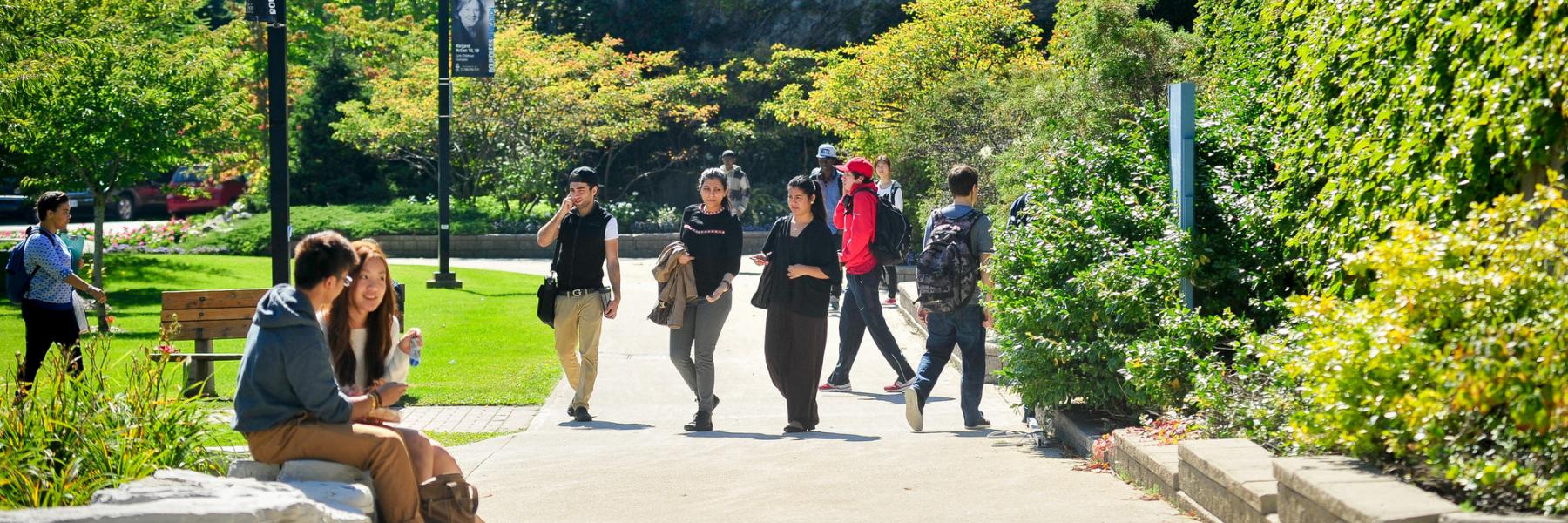 UTSC Campus students walking
