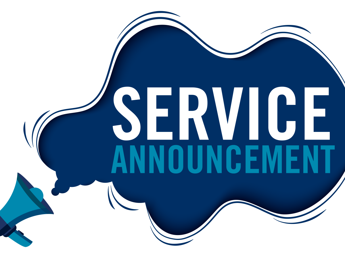Service Announcement